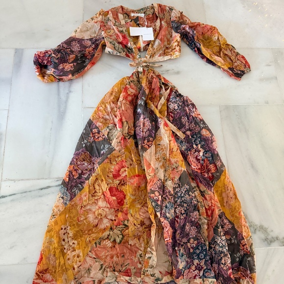 Zimmermann Women's multi Dress Brand New Pattie patchwork long dress - Picture 4 of 4